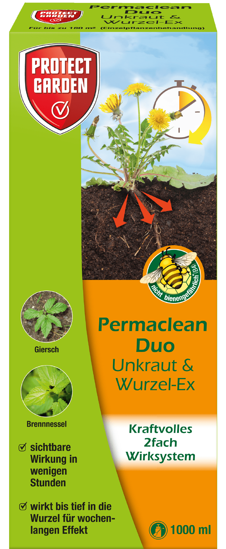 PROTECT GARDEN Permaclean Duo Unkraut & Wurzel-Ex